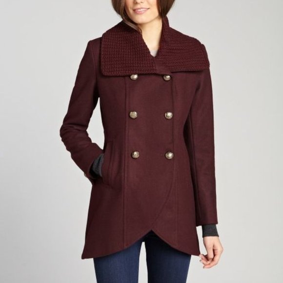 Kenneth Cole New York Women's Double-Breasted Tulip Coat - Picture 1 of 5